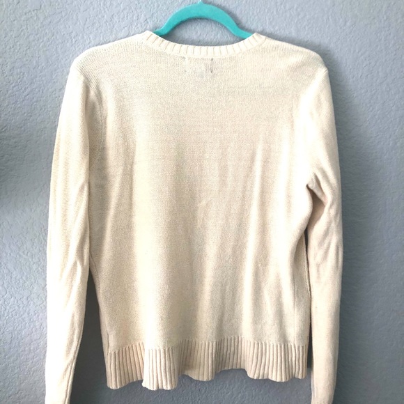 Chaps cream knitted sweater - Picture 2 of 4